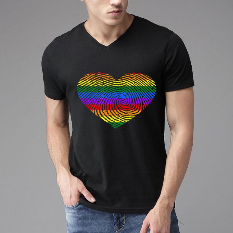 Distressed Thumb print LGBT Shirt