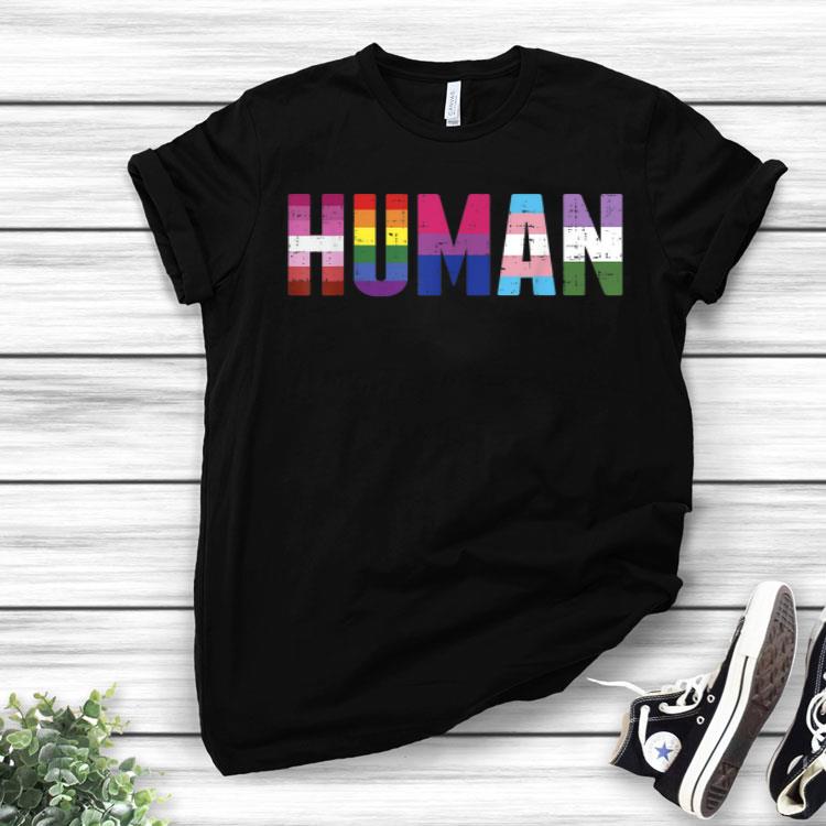 Human LGBT Lesbian Gay Bisexual Transgender Genderqueer Gift Shirt