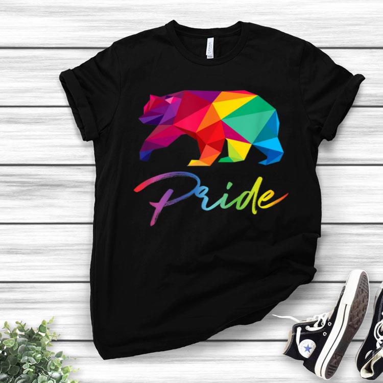 Gay Bear Pride LGBT Rainbow Flag Pride Month Shirt