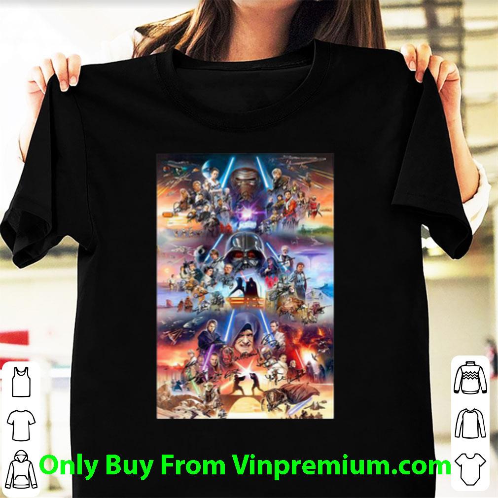 Official Star Wars Characters Signatures Poster shirt