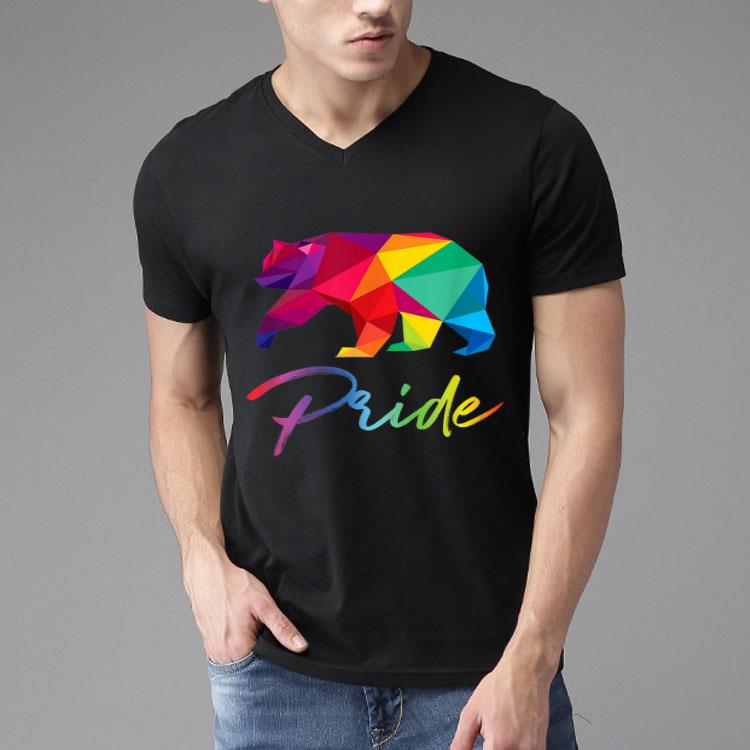 Gay Bear Pride LGBT Rainbow Flag Pride Month Shirt