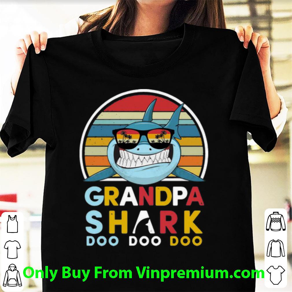 Original Vintage Grandpa Shark Doo Doo Doo Father's Day shirt