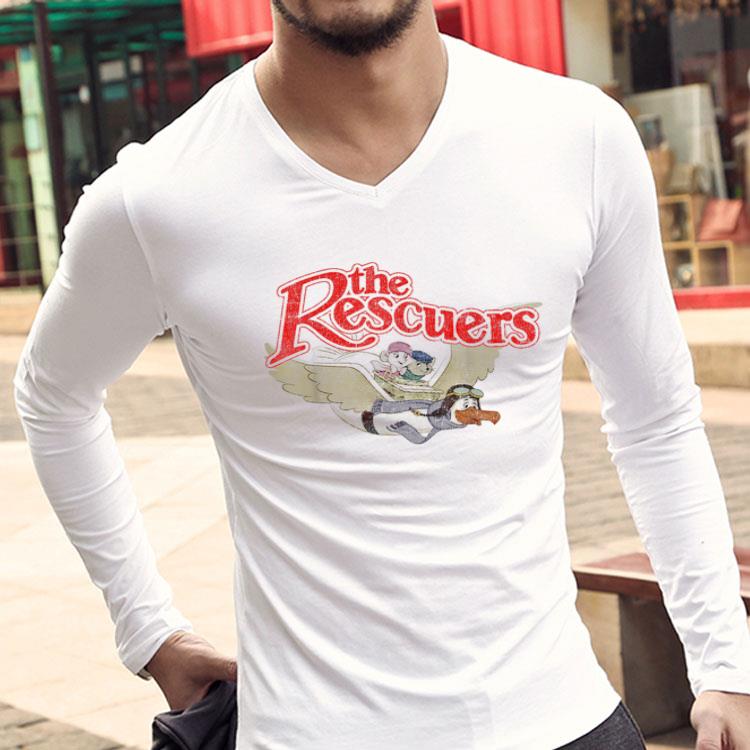 The Rescuers Flying Distressed Classic Logo Shirt
