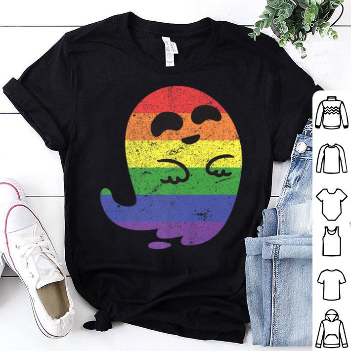 LGBT Ghost Halloween Costume Lesbian Gay Scary Shirt