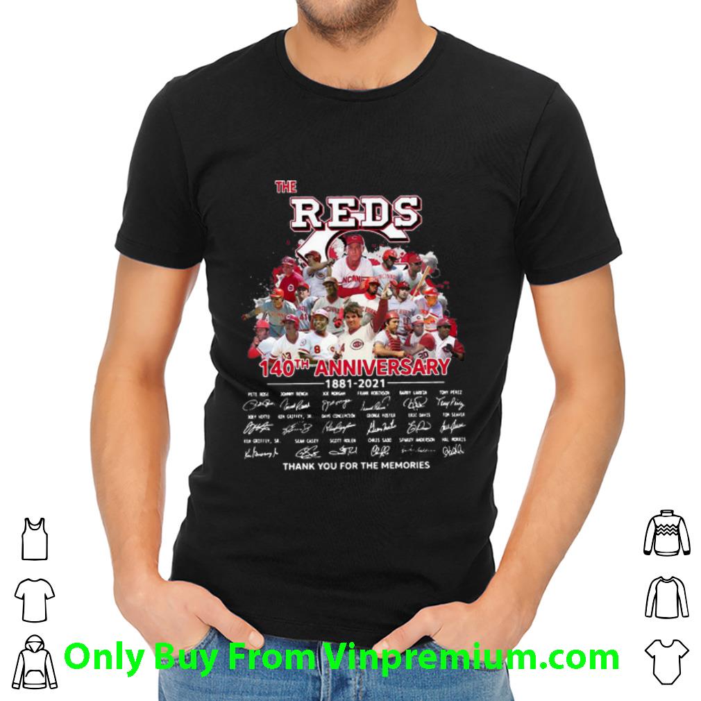 Nice The Cincinnati Reds Thank You For The Memories Signatures shirt