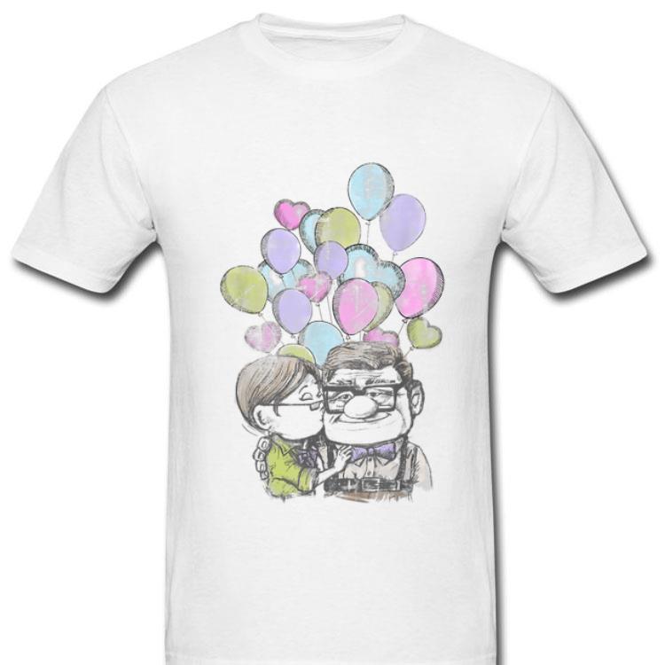 Carl And Ellie Heart Balloons Portrait Up Movie Shirt