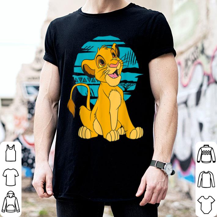 The Lion King Young Simba Happy Blue Retro Shirt