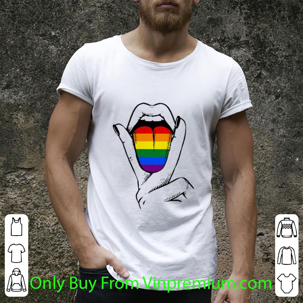 Top LGBT Lesbian Gay Tongue shirt