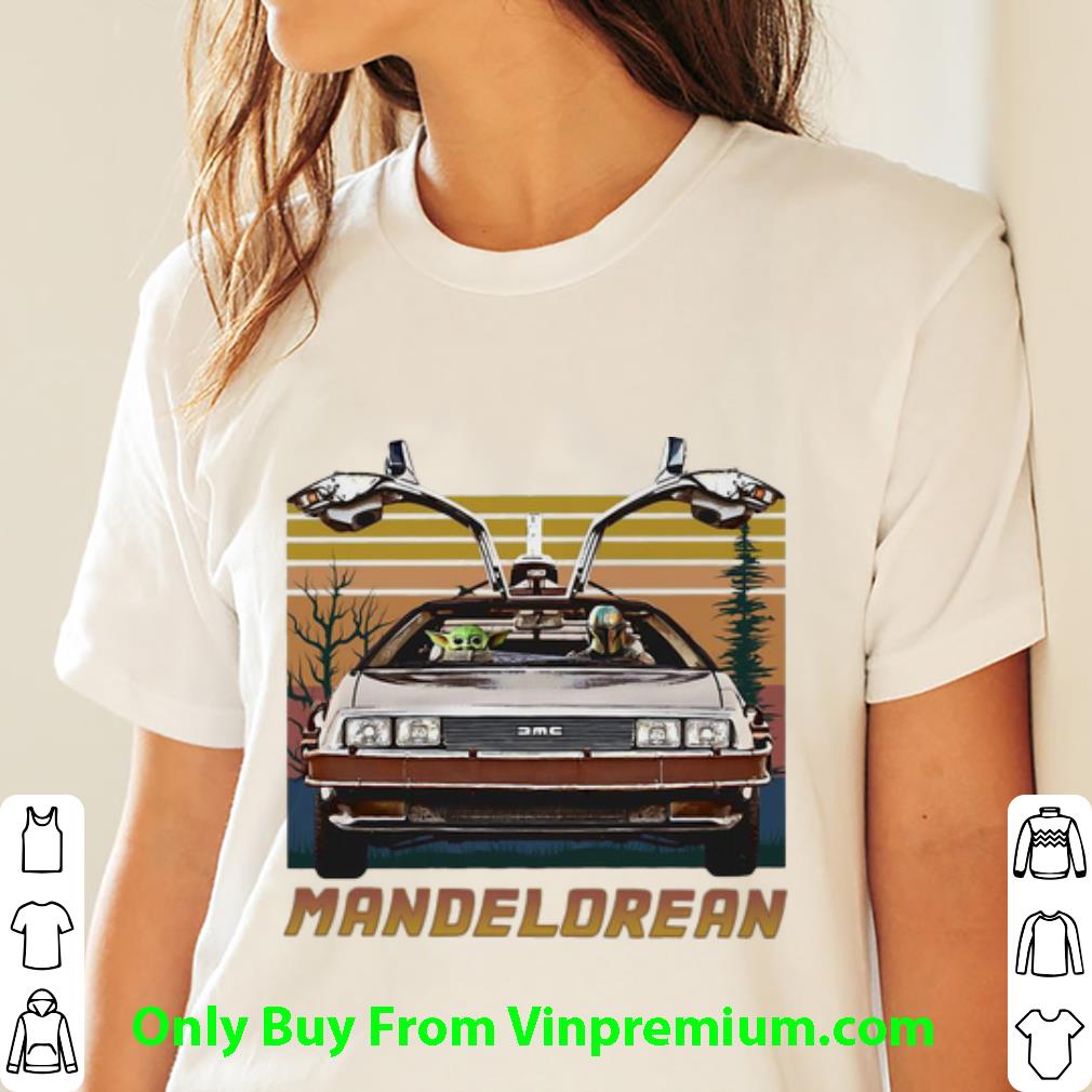 Original Vintage Star Wars Baby Yoda And Mandalorian Driving shirt Original Vintage Star Wars Baby Yoda And Mandalorian Driving shirt