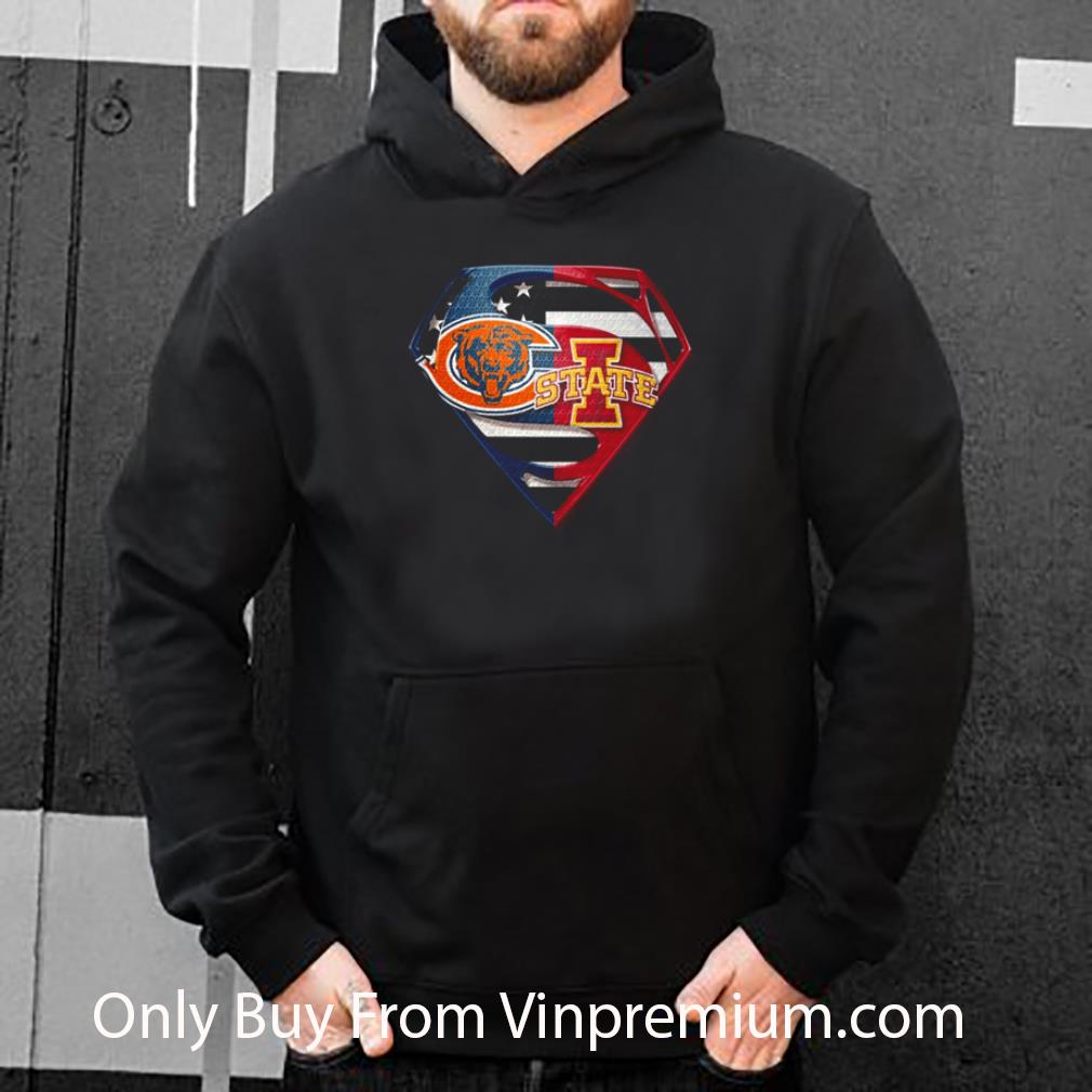 c58162b6 great chicago bears and iowa state cyclones inside superman shirt 4 - Great Chicago Bears And Iowa State Cyclones Inside Superman shirt