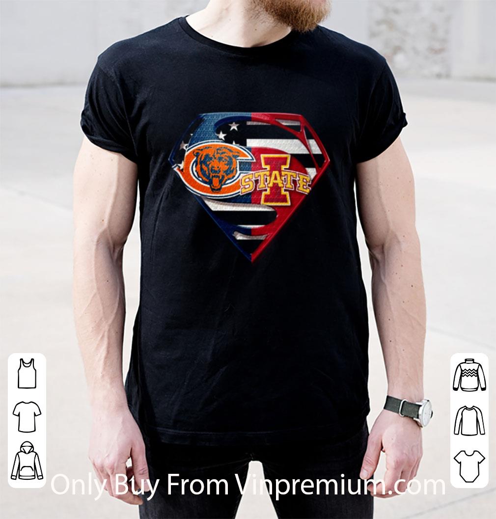 Great Chicago Bears And Iowa State Cyclones Inside Superman shirt