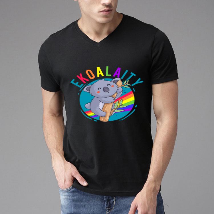 Cute Koala Pride LGBT Ekoalaity Rainbow Flag Shirt
