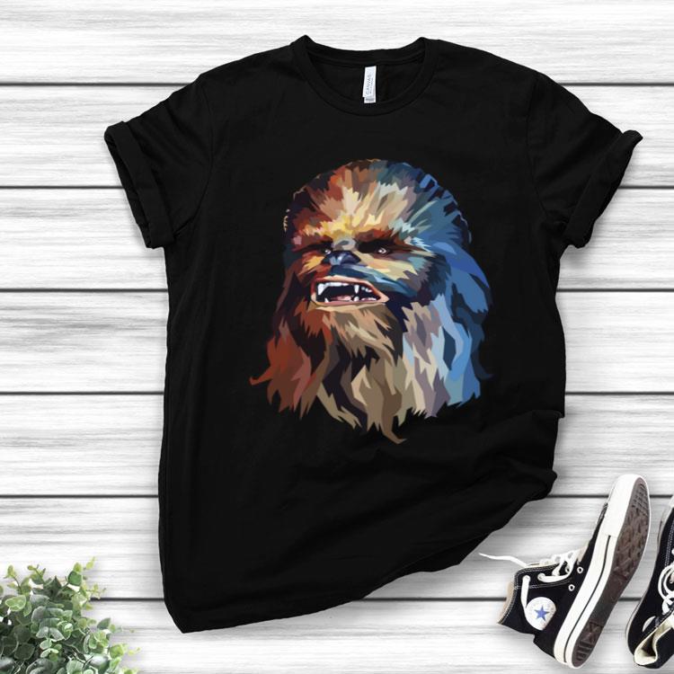 Star Wars Chewie Watercolor Portrait Shirt