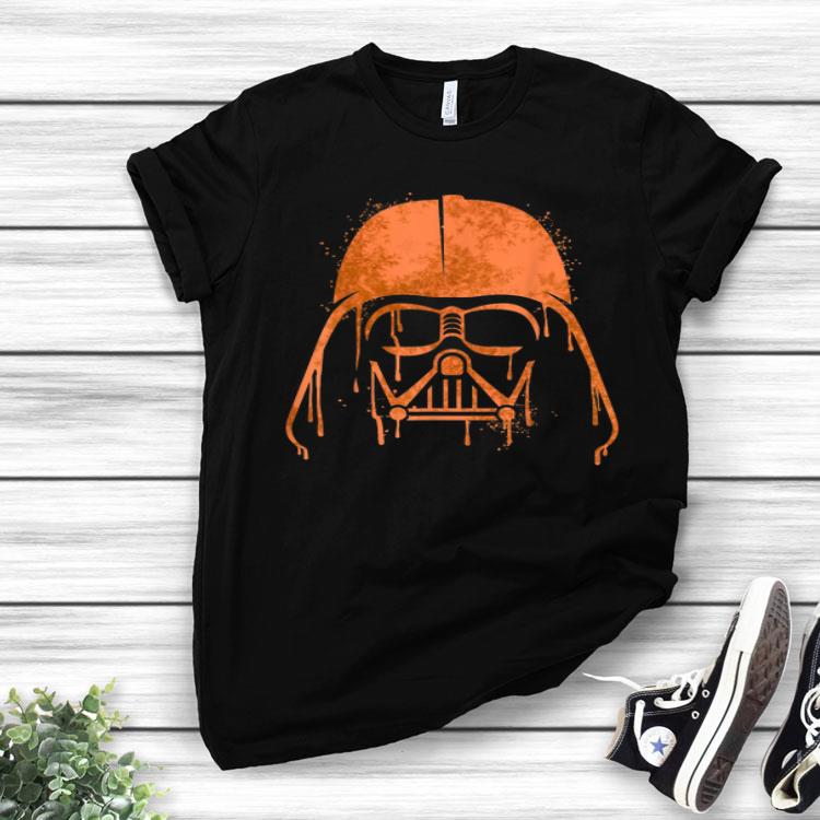Star Wars Darth Vader Orange Paint Splat Helmet Shirt