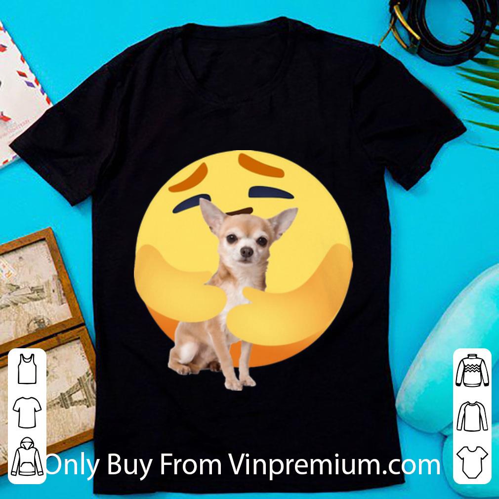 Top Facebook Care Emoji Hug Chihuahua Dog Lovers shirt