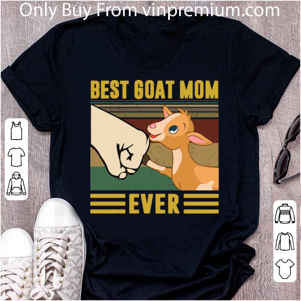 Premium Vintage Best Goat Mom Ever shirt