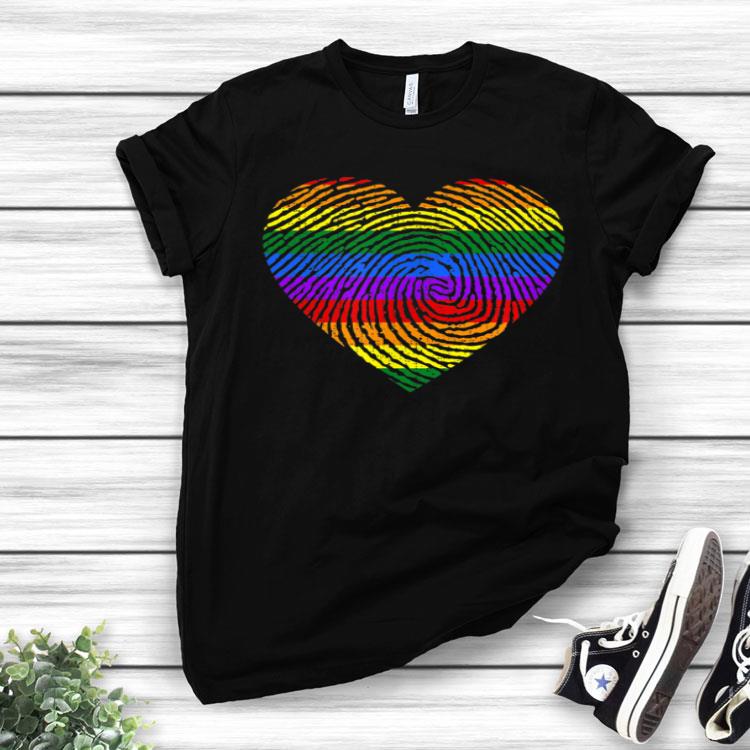 Distressed Thumb print LGBT Shirt