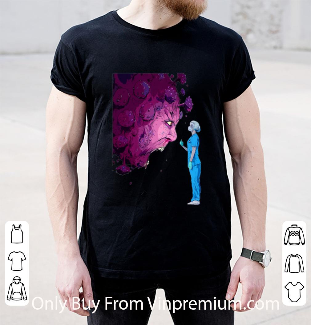 Awesome Nurse Fuck Coronavirus Mj Hiblen Art NHS shirt