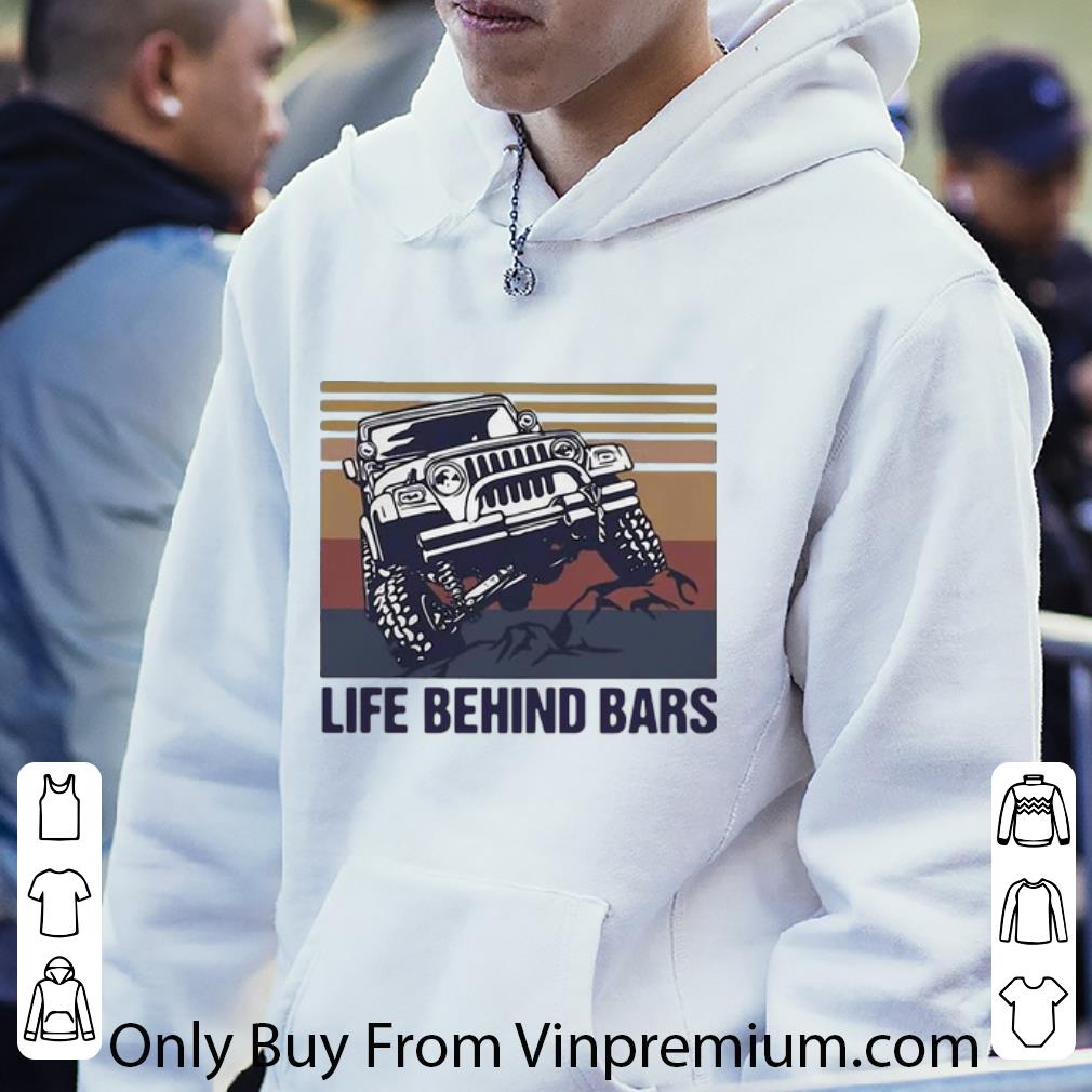 fb0bb537 official vintage jeep life behind bars shirt 4 - Official Vintage Jeep Life Behind Bars shirt
