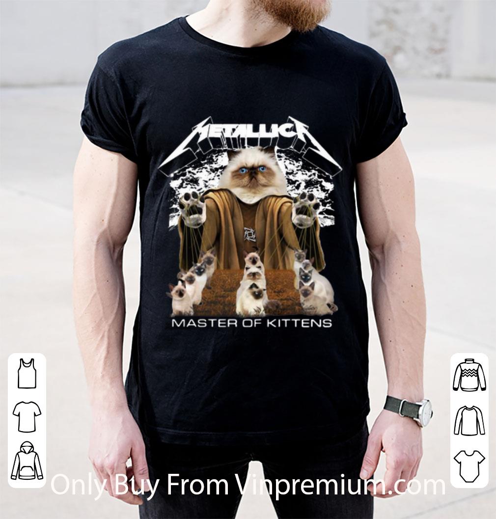 Pretty Metallica Siamese Cats Master Of Kittens Cat Lovers shirt