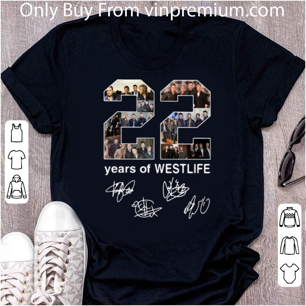 Pretty 22 Years Of Westlife Signatures shirt