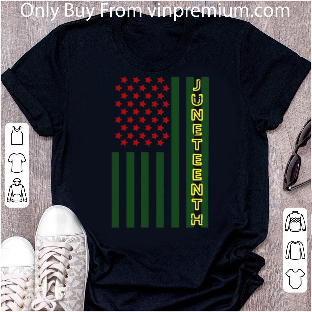 Top Juneteenth Flag American Flag shirt