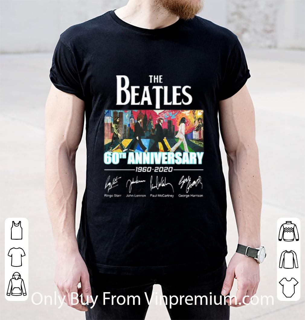 Great The Beatles 60th Anniversary 1960-2020 Signatures shirt