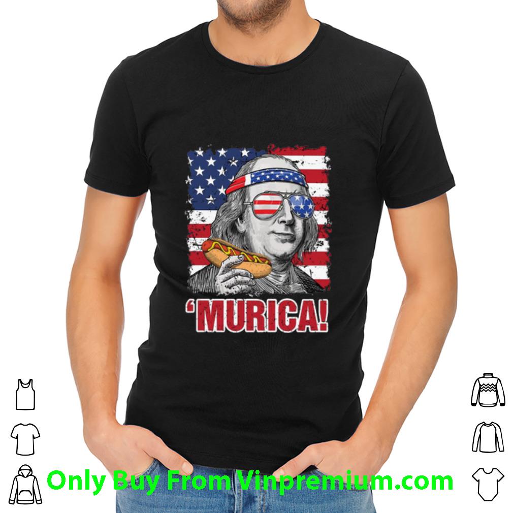 Hot Benjamin Franklin Murica Independence Day American Flag shirt