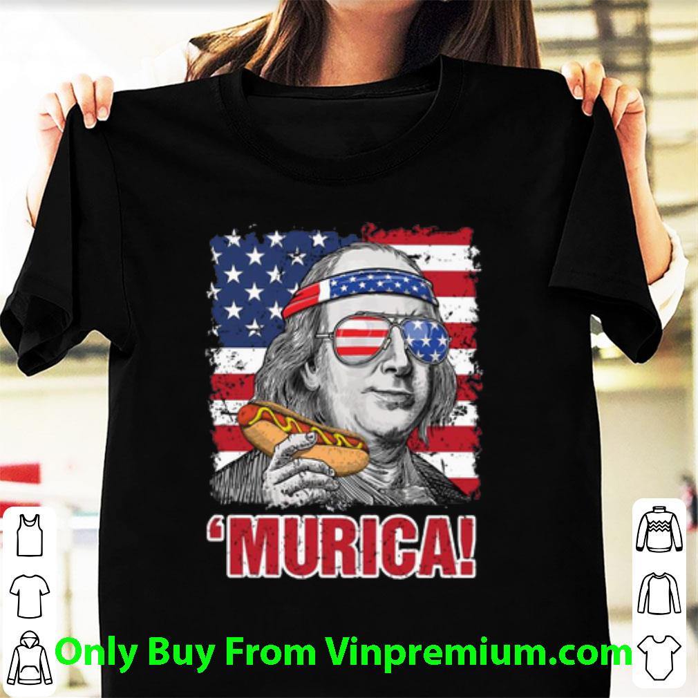 Hot Benjamin Franklin Murica Independence Day American Flag shirt