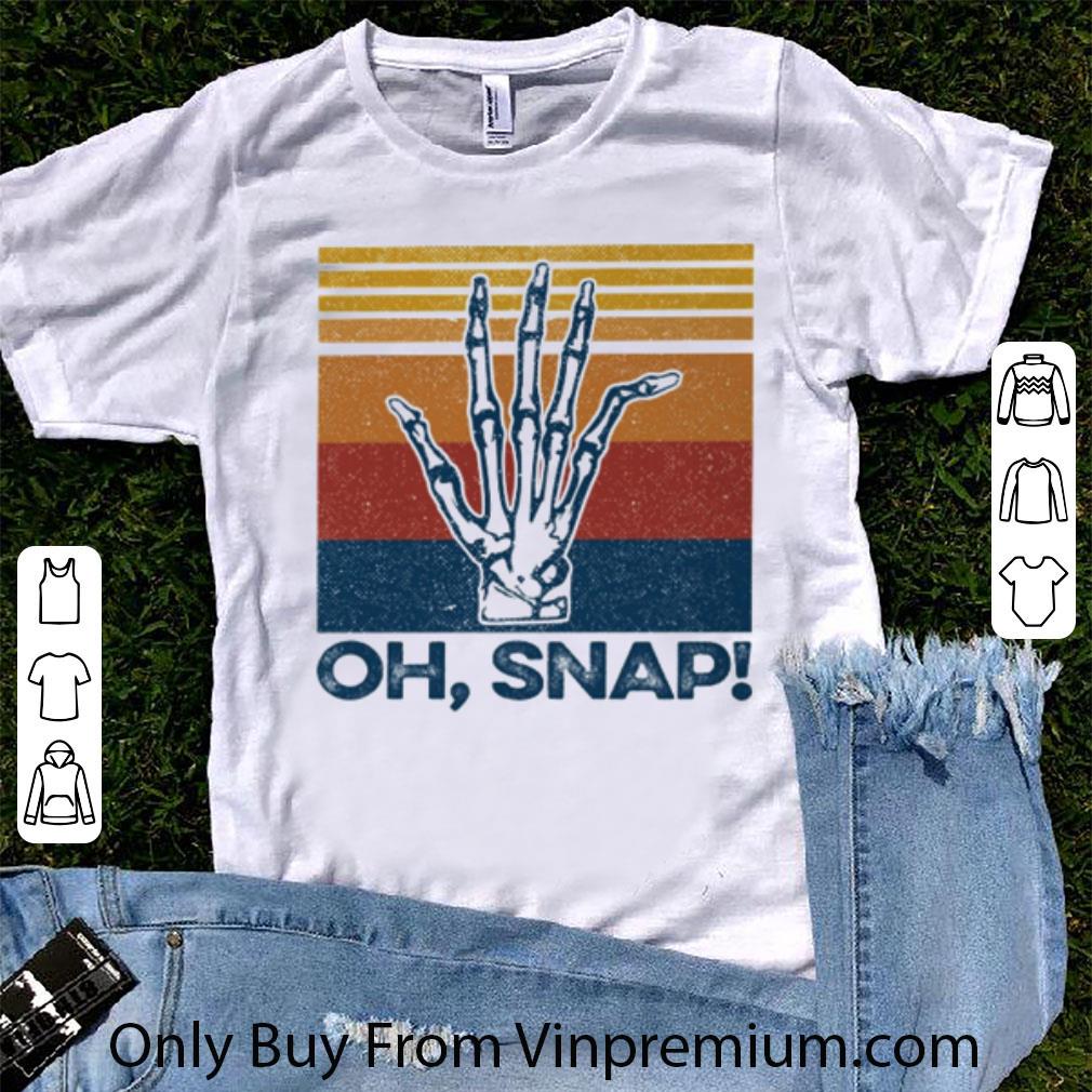 Awesome Vintage Skeleton Hand Othopedics Oh Snap shirt