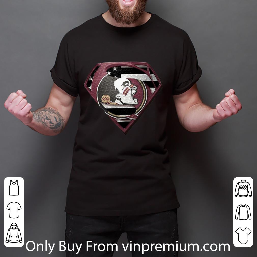 Premium Superman Florida State Seminoles American Flag shirt