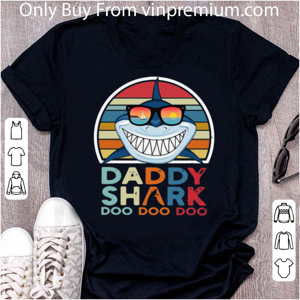 Official Vintage Daddy Shark Doo Doo Doo Happy Father's Day shirt
