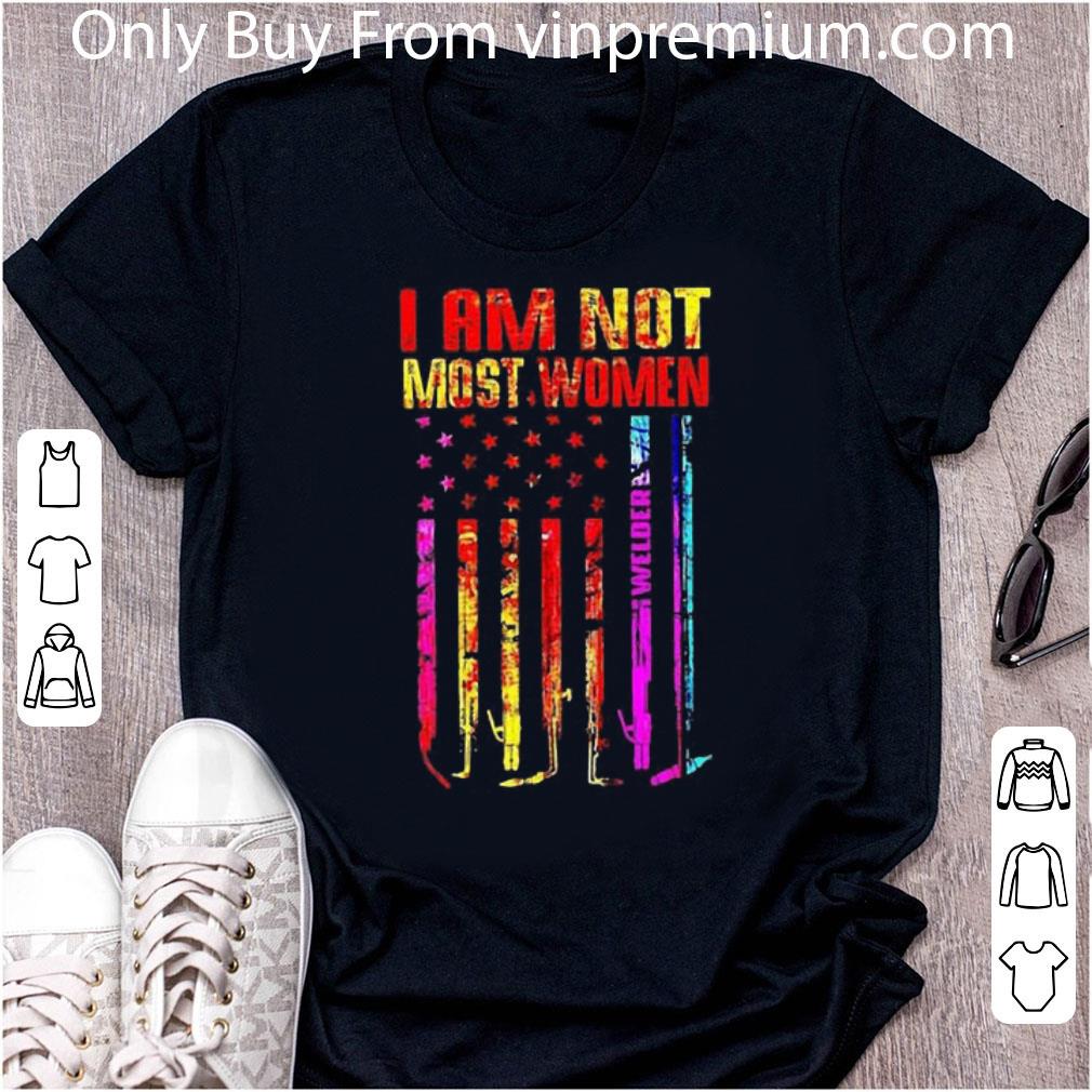 Awesome I Am Not Most Women Welder American Flag shirt