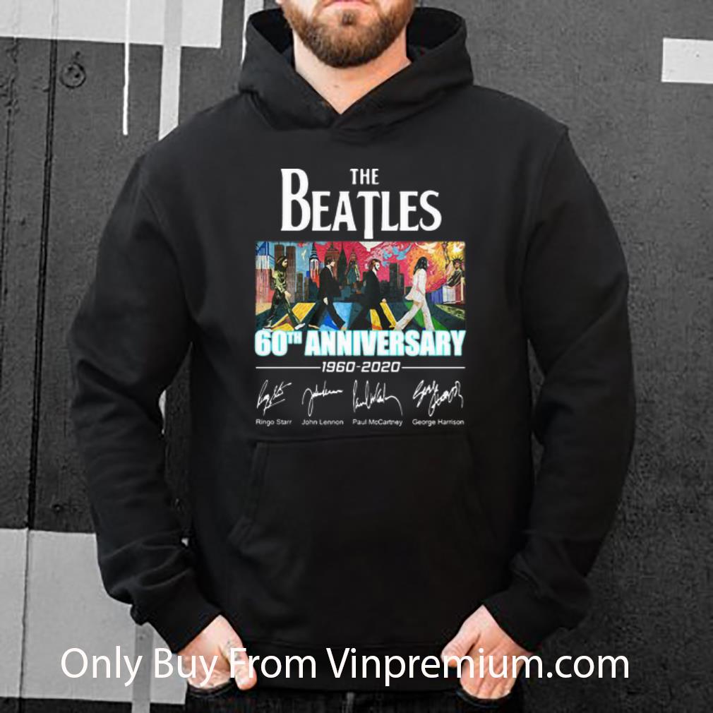 c319261a great the beatles 60th anniversary 1960 2020 signatures shirt 4 - Great The Beatles 60th Anniversary 1960-2020 Signatures shirt