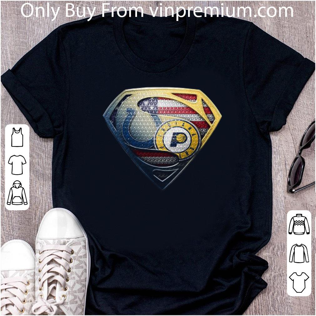 Hot Superman American Flag Indianapolis Colts And Indiana Pacers shirt