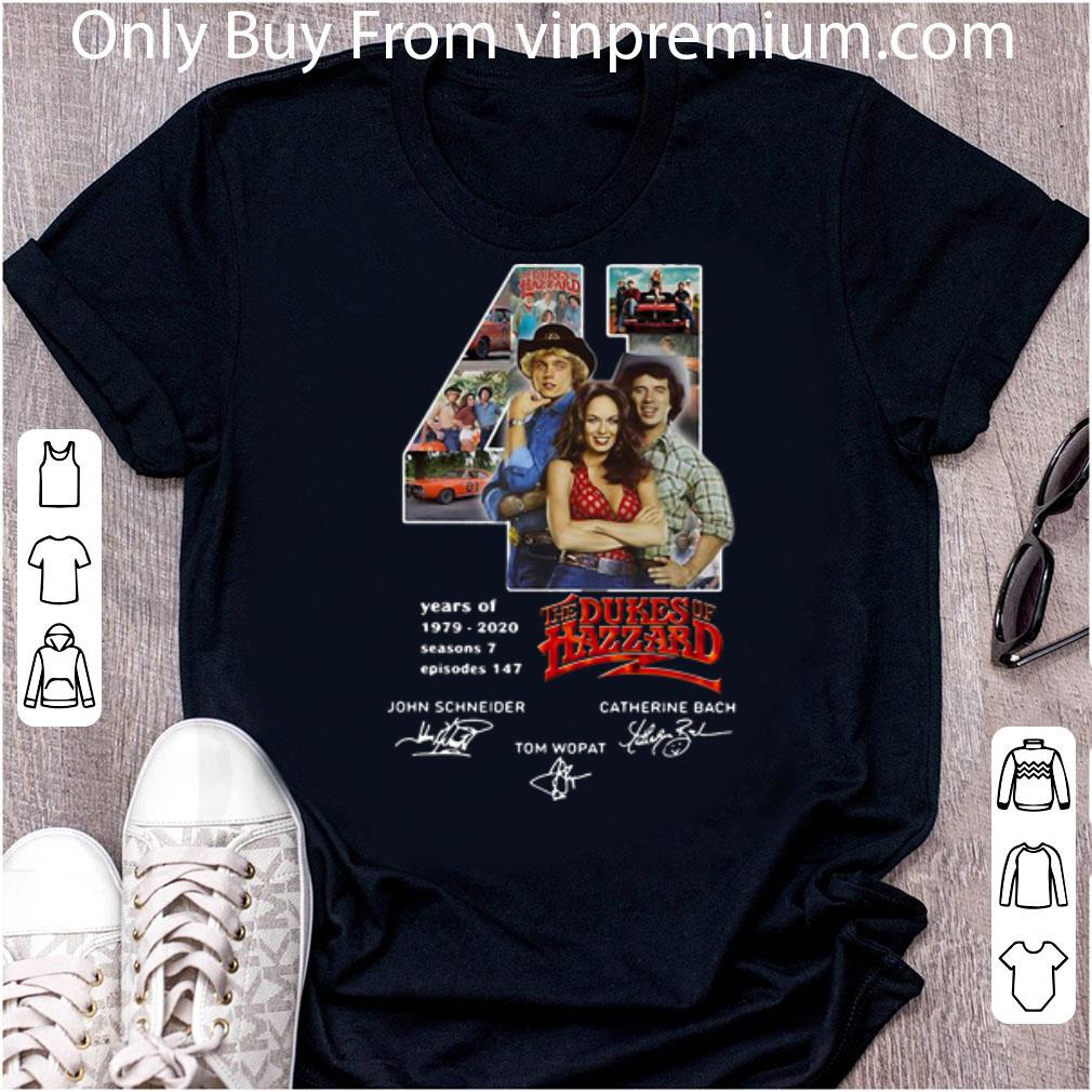Premium 41 Years Of The Dukes Of Hazzard 1979-2020 Signatures shirt