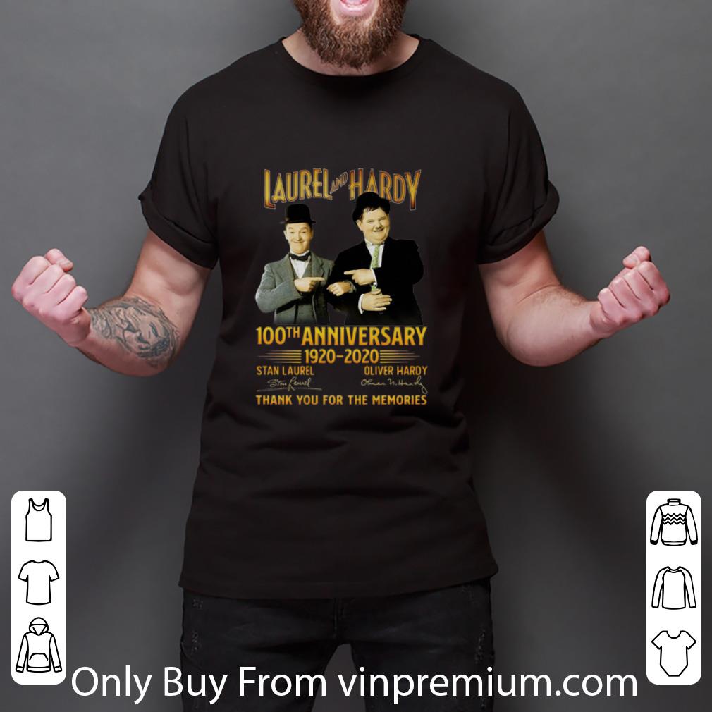Official Laurel And Hardy 100th Anniversary Thank You For The Memories shirt