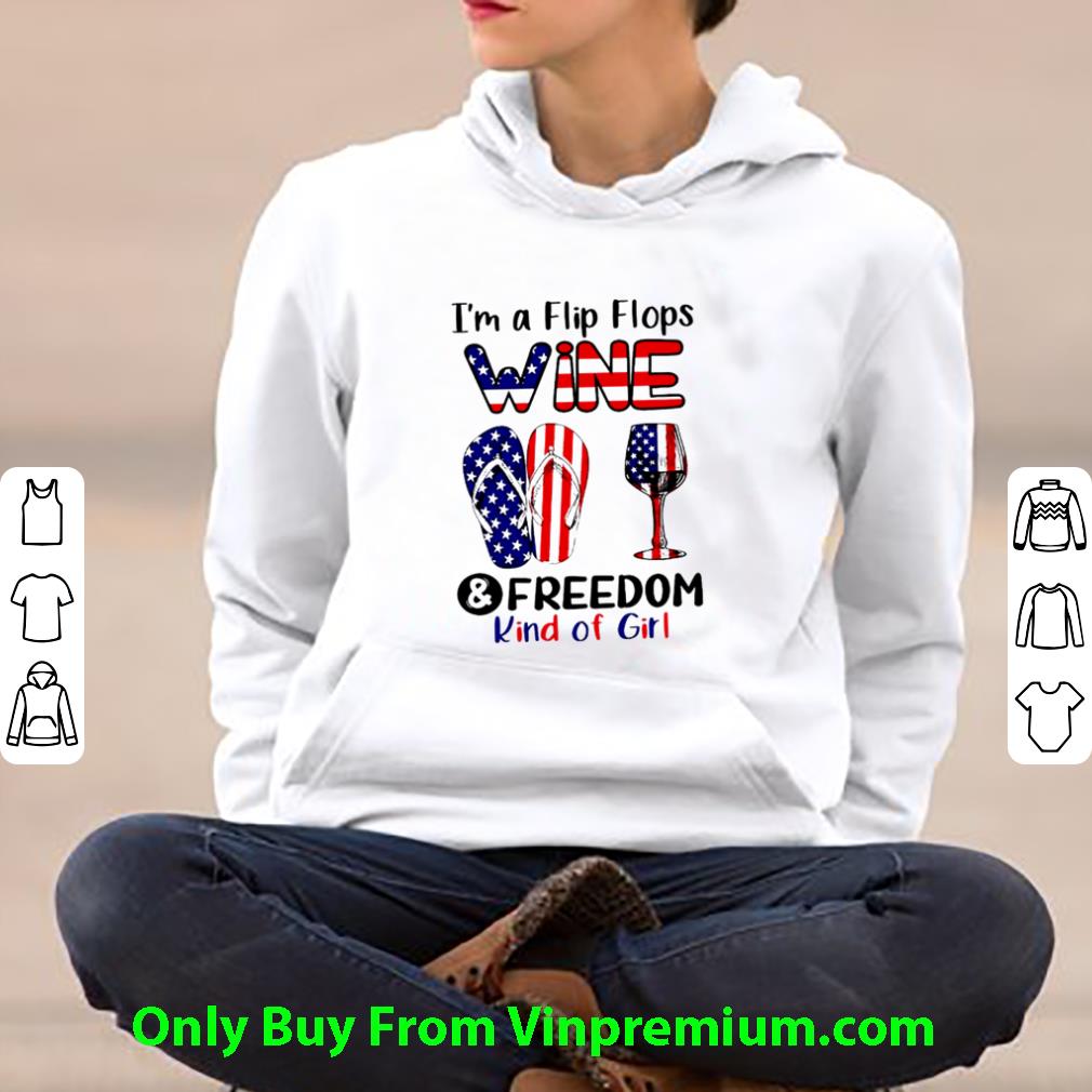 ea494620 pretty i m a flip flops wine and freedom kind of girl america shirt 4 - Pretty I’m A Flip Flops Wine And Freedom Kind Of Girl America shirt