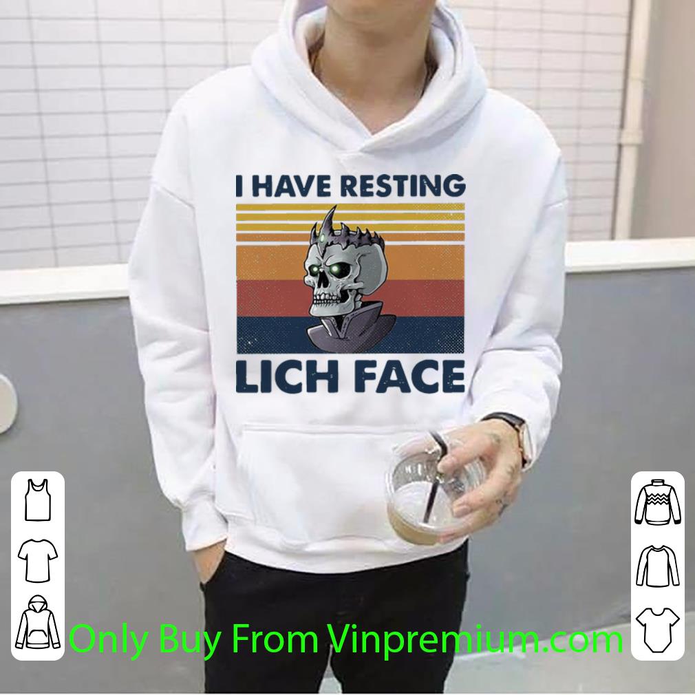 f238aabd premium vintage skull i have resting lich face shirt 4 - Premium Vintage Skull I Have Resting Lich Face shirt