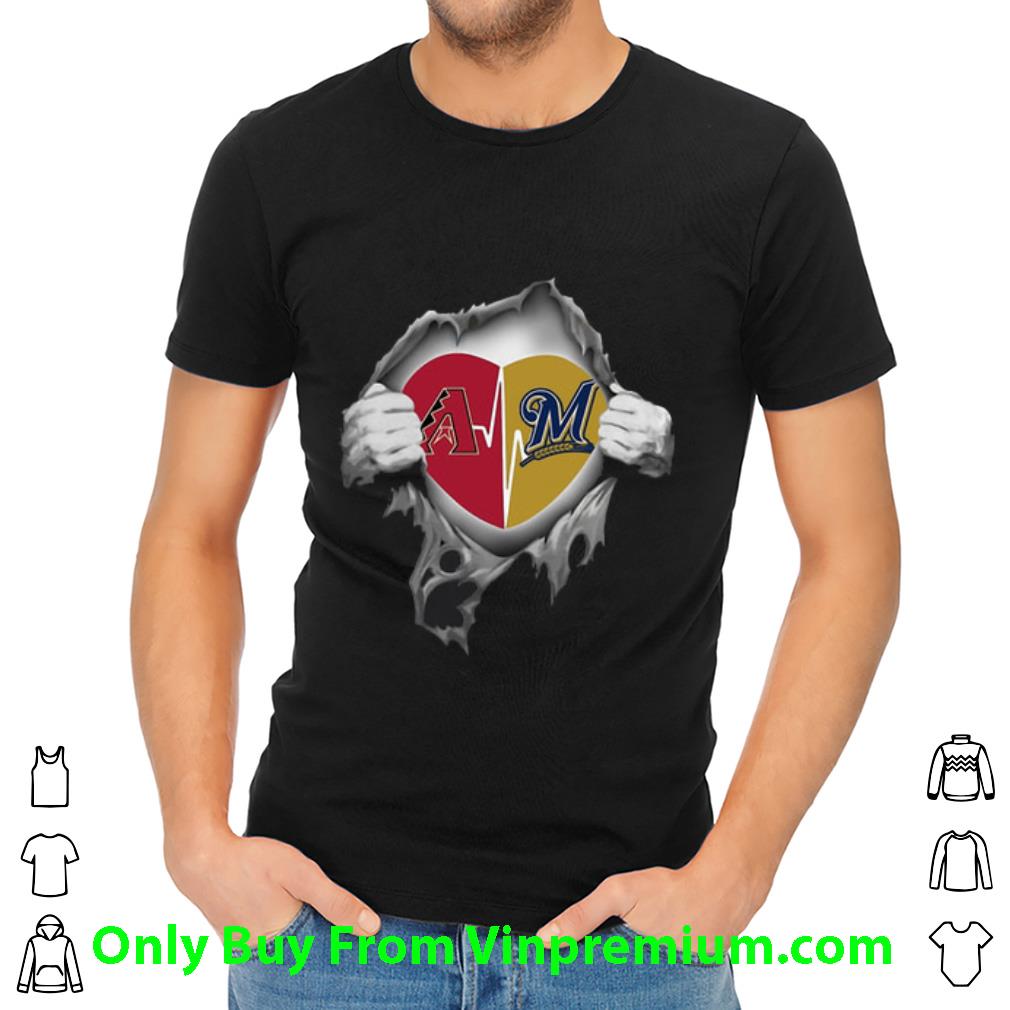 Official Arizona Diamondbacks Blood Inside Me Milwaukee Brewers shirt