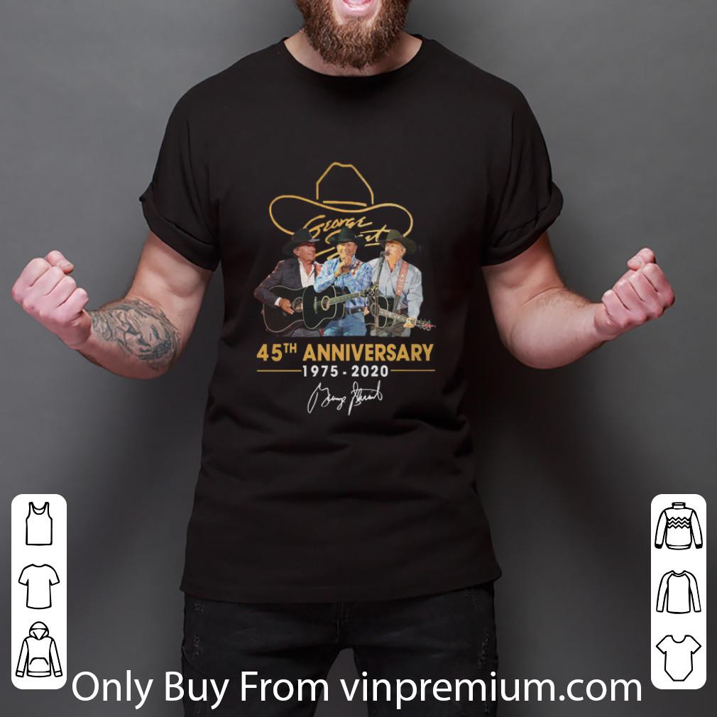 Nice George Strait 45th Anniversary 1975-2020 Signature shirt