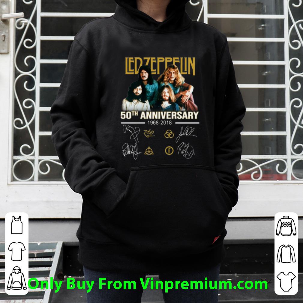 a01cf748 great 50th anniversary ledzeppelin 1968 2018 signatures shirt 4 - Great 50th Anniversary Ledzeppelin 1968-2018 Signatures shirt