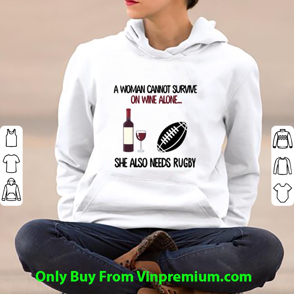 a7f2eade original a woman cannot survive on wine alone she also needs rugby shirt 4 - Original A Woman Cannot Survive On Wine Alone She Also Needs Rugby shirt