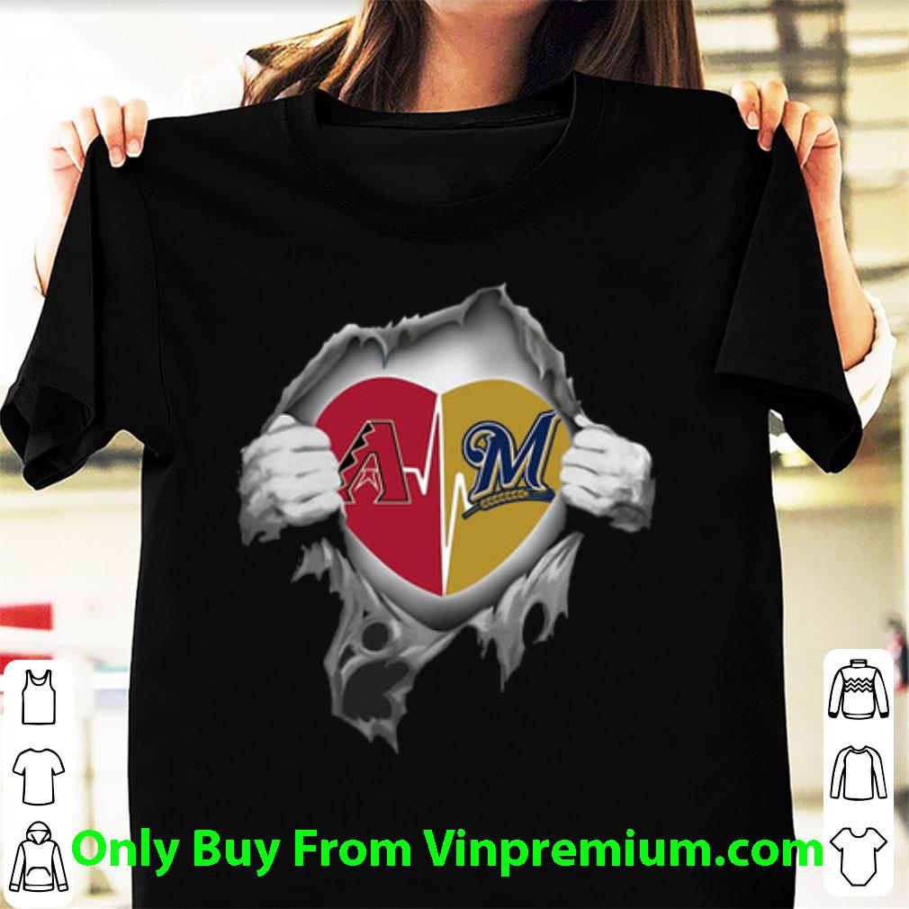 Official Arizona Diamondbacks Blood Inside Me Milwaukee Brewers shirt