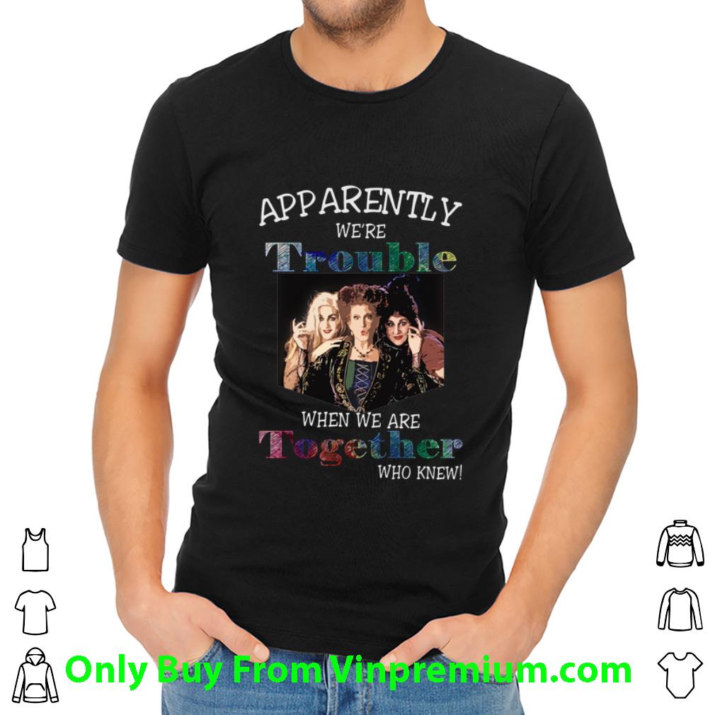 Top Apparently We're Trouble Hocus Pocus When We Are Together Who shirt