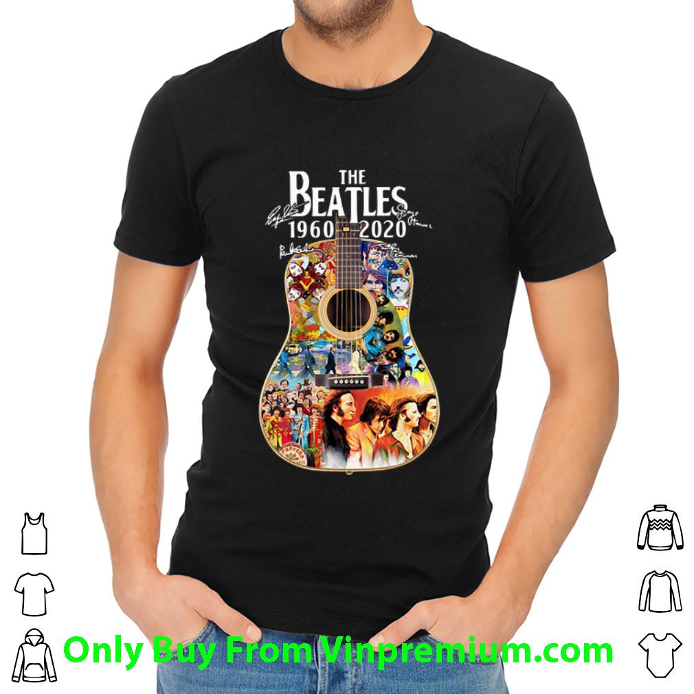 Nice The Beatles Guitar 1960 2020 Signatures shirt