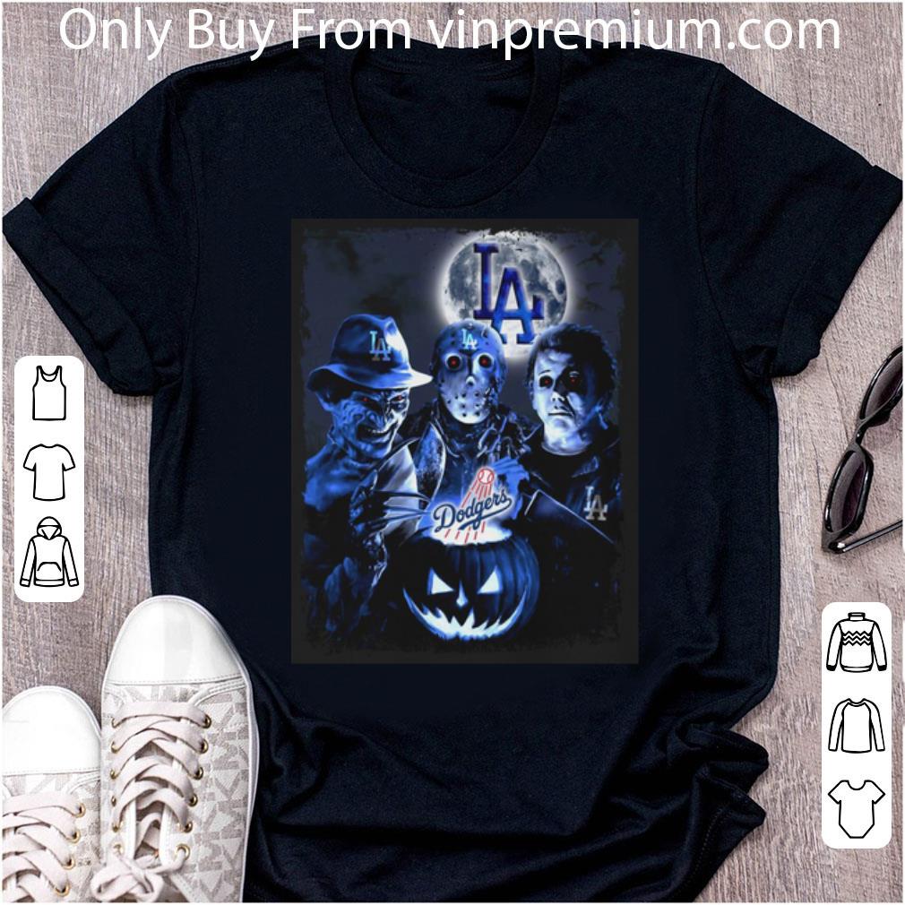 Awesome Los Angeles Dodgers Horror Film Characters shirt