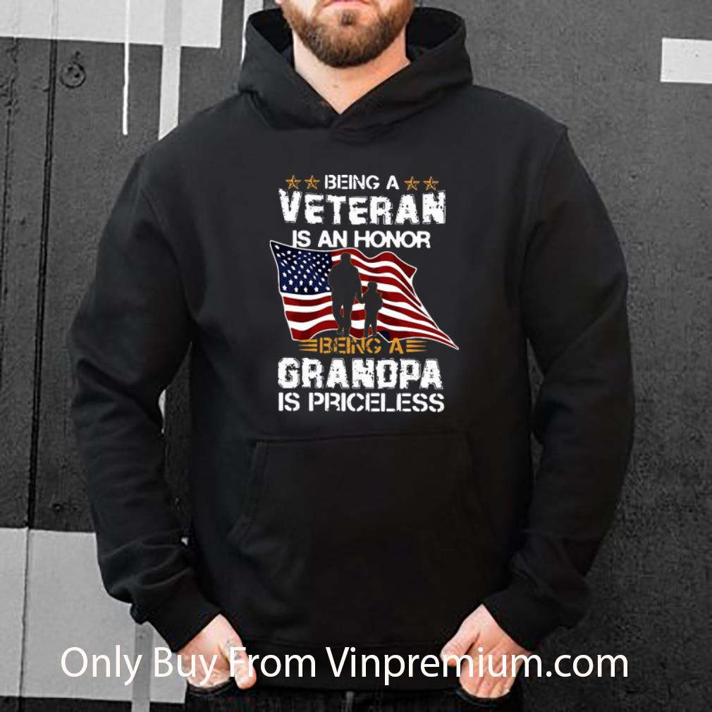 da4ed60d hot being a veteran is an honor being a grandpa is priceless american flag shirt 4 - Hot Being A Veteran Is An Honor Being A Grandpa Is Priceless American Flag shirt