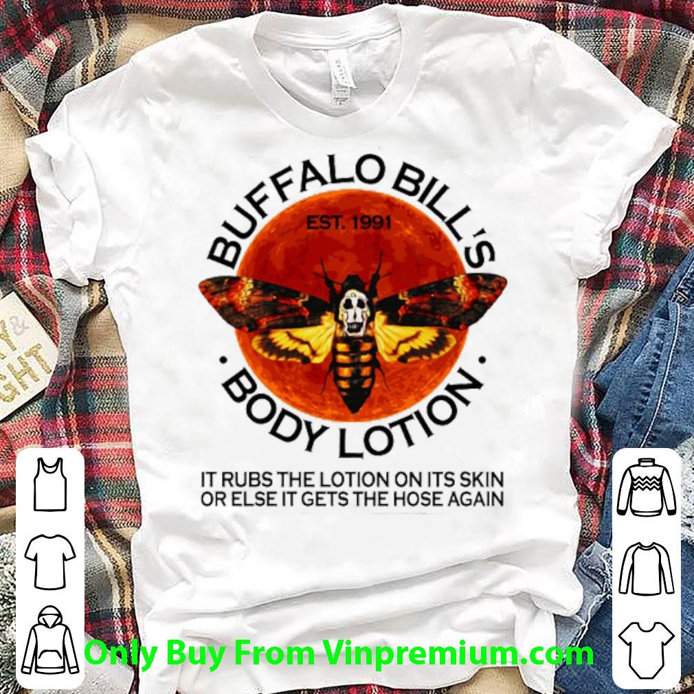 Hot Buffalo Bill's Est. 1991 Body Lotion It Rubs The Lotion Sunset shirt