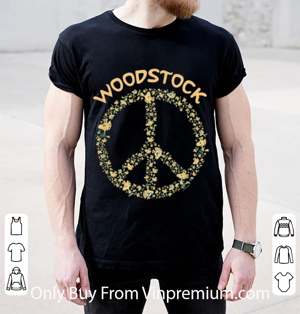 Original Peanuts Woodstock 50th Anniversary Peace Sign shirt